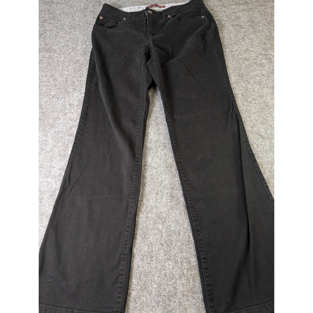 Izod Jeans Women's 8 Black Just Right Bootcut Stretch Denim Ladies EUC